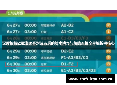 深度拆解欧冠淘汰赛对阵背后的战术博弈与策略玄机全景解析探核心 深度拆解欧冠淘汰赛对阵背后的战术博弈与策略玄机全景解析探核心